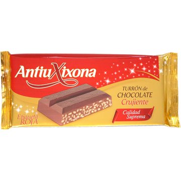 Torró Antiu Xixona Etiqueta Vermella Xocolata Cruixent 200 Gr