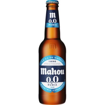 Cerveza Mahou 0,0 Rubia Vidrio 1/3 Retornable
