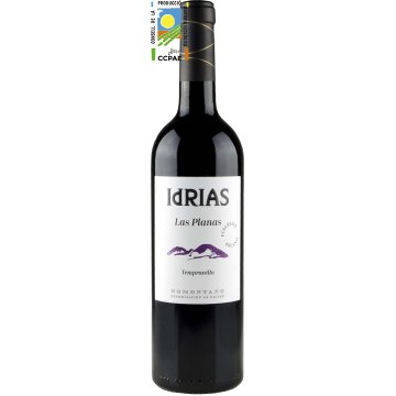 Vino Idrias Tempranillo Ecológico Tinto Joven 14º 75 Cl